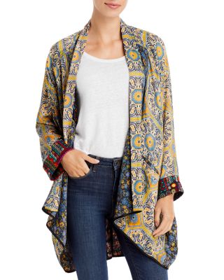 printed kimono jacket