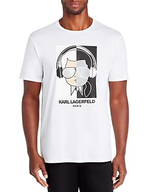 Karl Lagerfeld Paris Headphones Graphic Tee