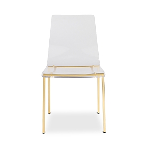 Euro Style Chloe Side Chair, Set Of 2 In Matte Brushed Gold