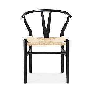 Euro Style Evelina Side Chair, Set Of 2 In Black/natural