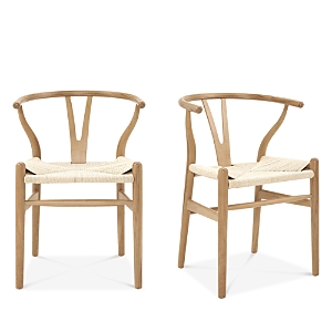 Euro Style Evelina Side Chair, Set Of 2 In Natural