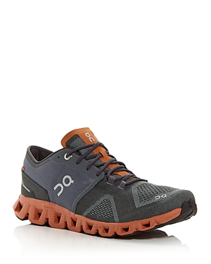 On Men's Cloud X Low Top Sneakers In Rust/roc