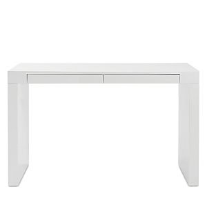 Eurostyle Donald 48"W Desk With 2 Drawers, White