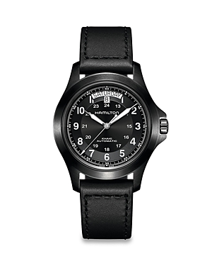 Hamilton H64465733 King Pvd-coated Stainless-steel Automatic Watch In Black/black