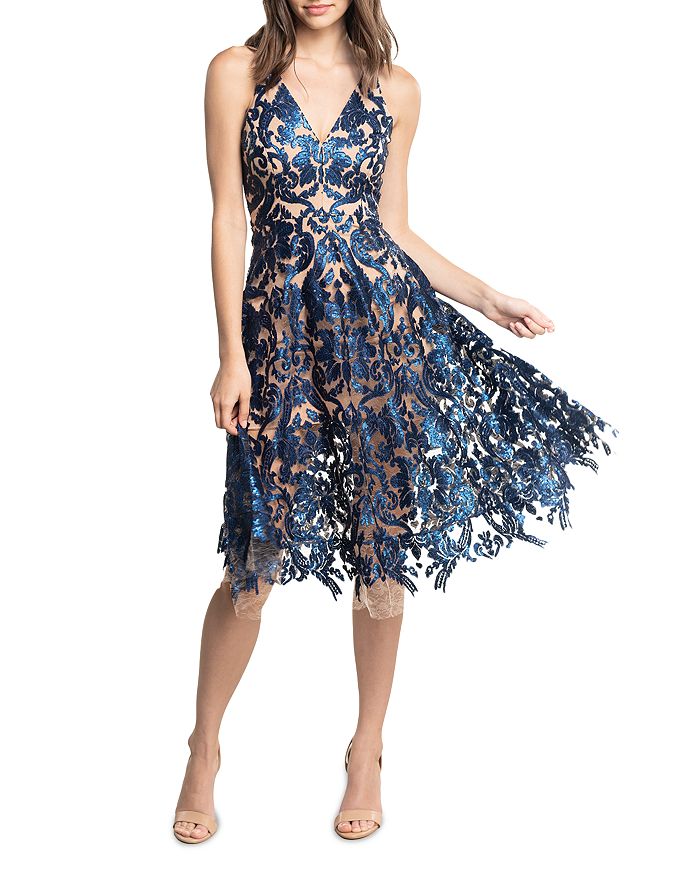 Dress the Population Blair Sequin Lace Dress | Bloomingdale's