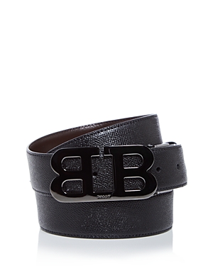Bally Men's Mirror B Leather Belt Gift Box Set