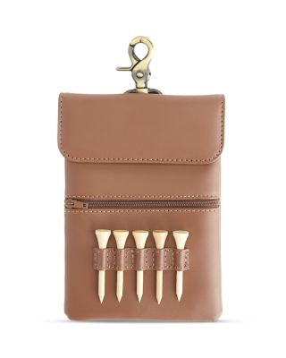 Clip On Leather Golf Pouch