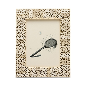 Pigeon & Poodle Ismailia Spotted Gold Bone Frame, 5 X 7