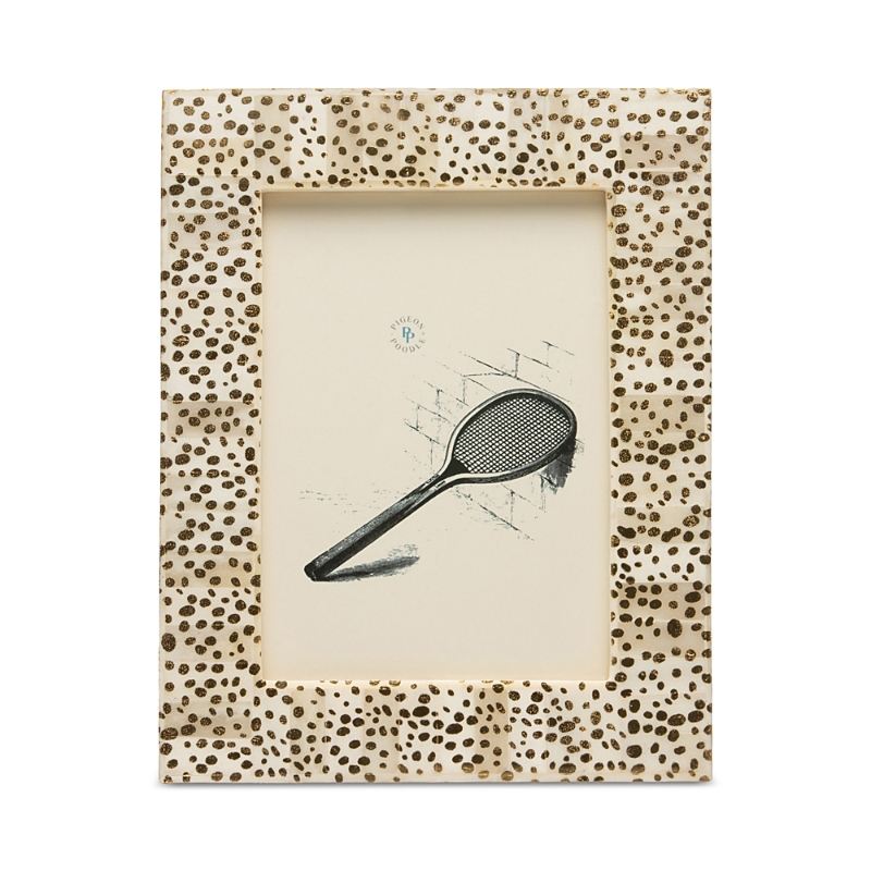Pigeon & Poodle Ismailia Spotted Gold Bone Frame, 5 X 7 In Spotted Gold