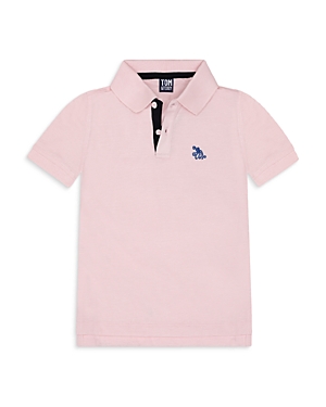 Shop Tom & Teddy Boys' Cotton Polo Shirt - Little Kid, Big Kid In Light Pink