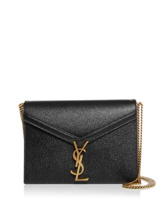 Saint Laurent Cassandra Monogram Clasp Leather Crossbody | Bloomingdale's