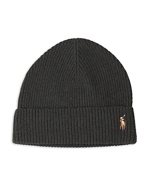 Polo Ralph Lauren Signature Logo Beanie In Defender Green