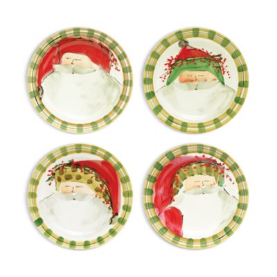 Old St. Nick Assorted Dinner Plates, Set of 4