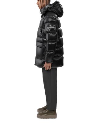 Lustrous Hooded Down Parka