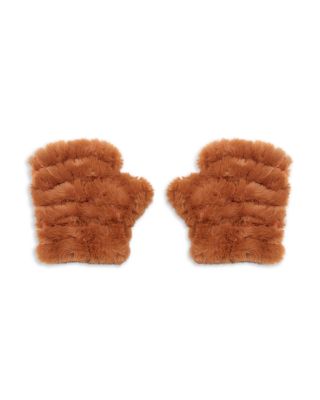 Jocelyn - Mandy Faux Fur Fingerless Mittens