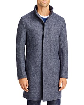 Theory - Belvin Wool Blend Herringbone Regular Fit Coat