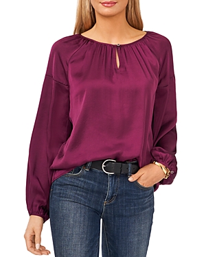 VINCE CAMUTO RUMPLED PEASANT BLOUSE,9131087