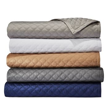 100 for sale online Hudson Park Double Diamond Quilted Euro Sham 