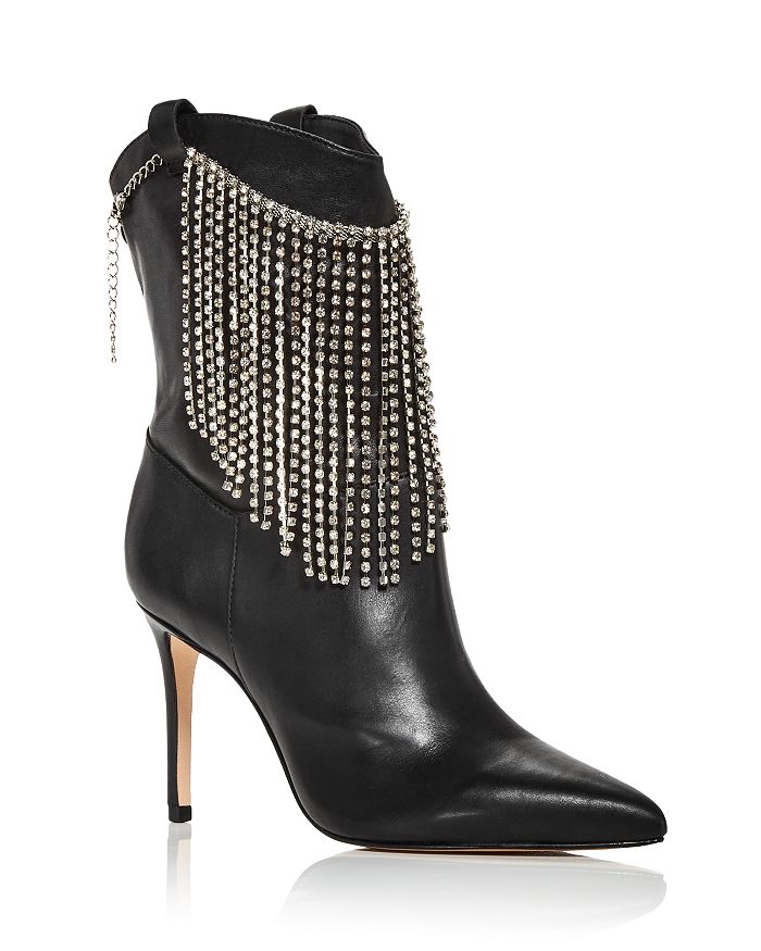 SCHUTZ Women s Hallen Embellished High Heel Booties Bloomingdale s