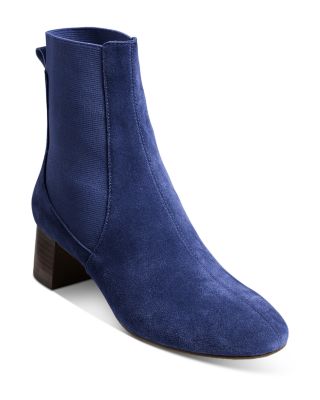 blue ankle boots