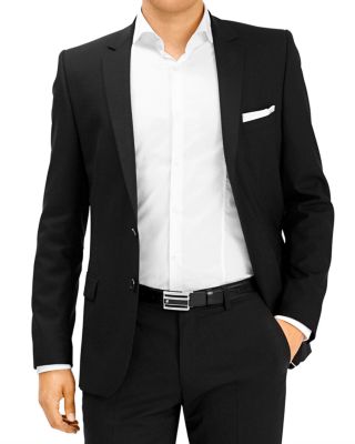 Men's Cut Out Black Buckle Reversible Belt