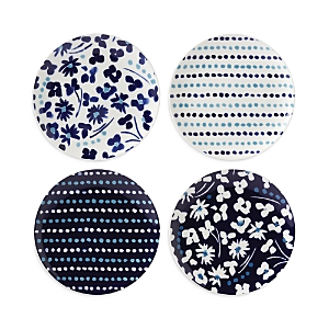 Kate Spade New York Floral Way Accent Plate, Set Of 4 In White