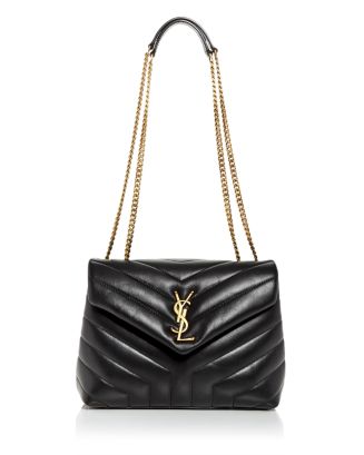 Saint Laurent Loulou Small Quilted Leather Dark Natural Crossbody