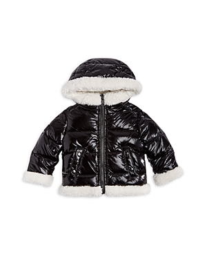 Shop Sam Unisex Blizzard Faux Shearling Puffer Jacket - Baby In Caviar