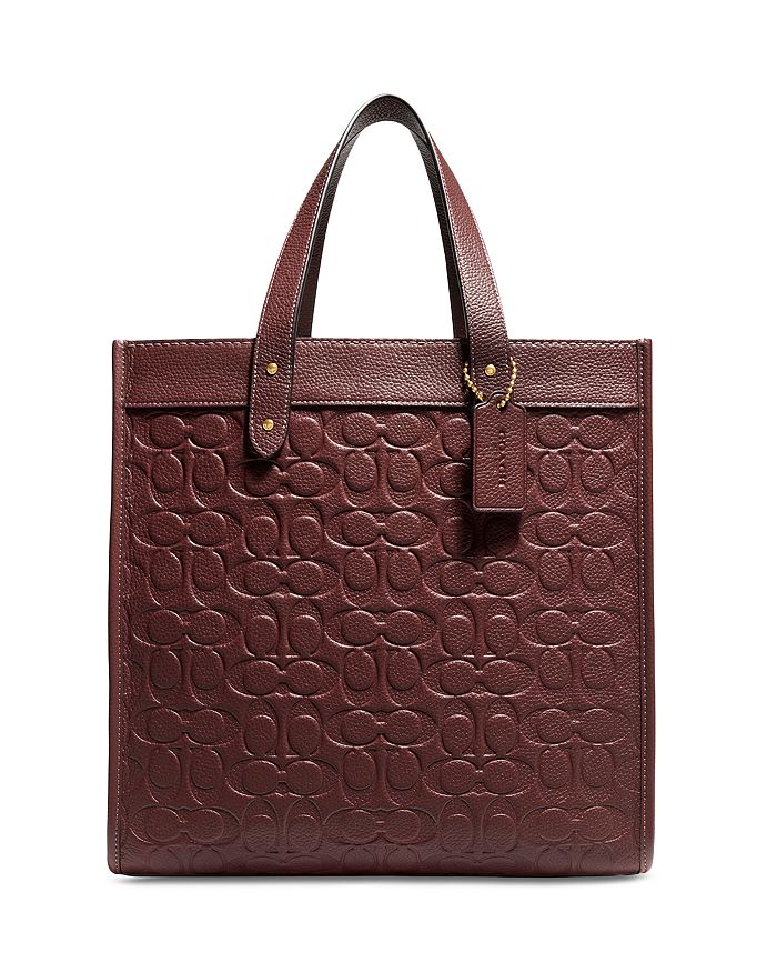 Shop COACH Signature Leather Field Tote