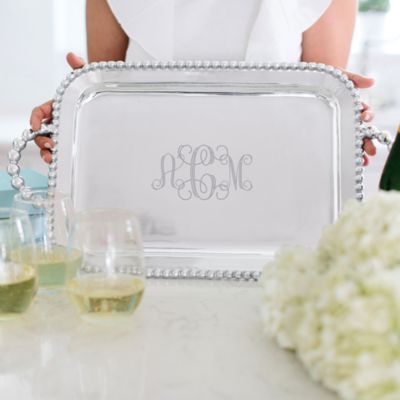 Pearled Service Tray