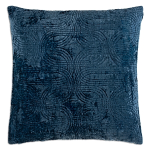 Surya Velvet Deco Decorative Pillow, 20 X 20 In Dark Blue