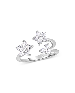 Malka Fluorescent Diamond Flower Ring in 14K White Gold, 0.93 ct. t.w. - 100% Exclusive