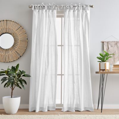 Peri Home - Cotton Sheer Tie Tab Window Panel Collection