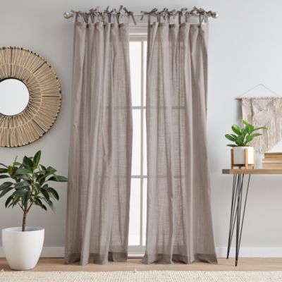 Cotton Sheer Tie Tab Window Panel Collection