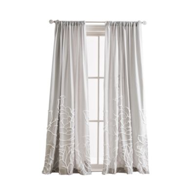 Chenille Rose 108" x 50" Poletop Window Panel, Pair
