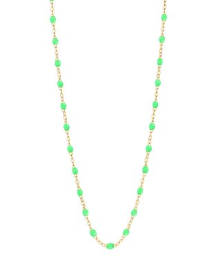 Gigi Clozeau 18K Yellow Gold Classic Gigi Resin Bead Collar Necklace, 16.5