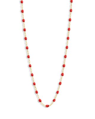 Gigi Clozeau 18K Yellow Gold Classic Gigi Resin Bead Collar Necklace, 16.5