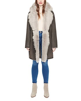 HiSO - August Toscana Trimmed Reversible Shearling Coat