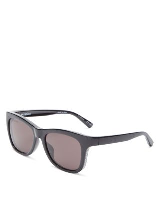 balenciaga 55mm square sunglasses