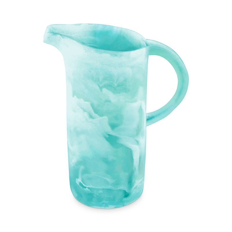 Nashi Classical Jug In Aqua Swirl