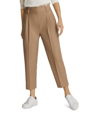 REISS Esther Tapered Cropped Trousers 