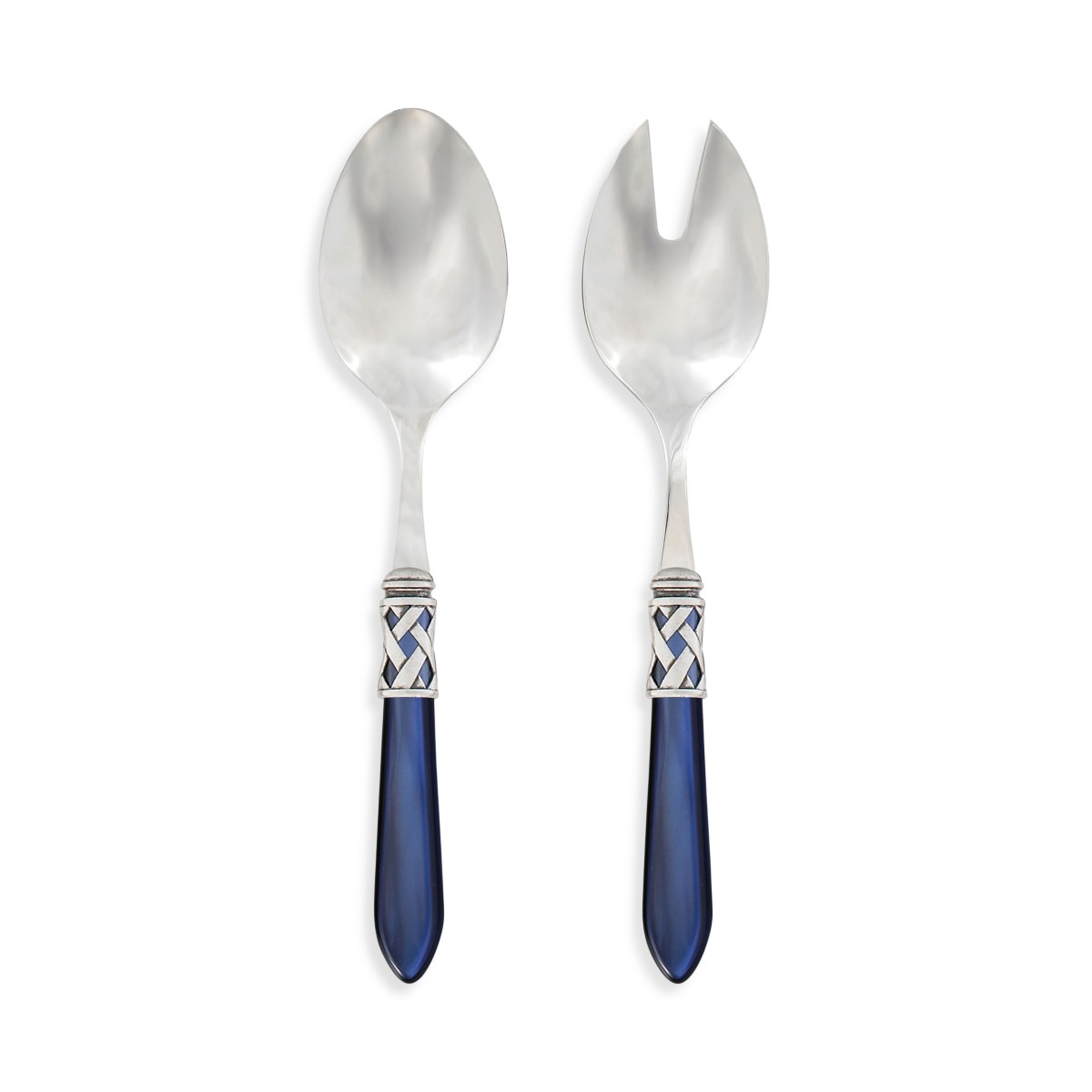 Vietri Aladdin Antique 2-Piece Salad Server Set in Blue