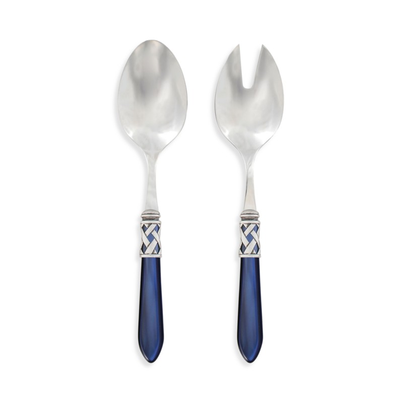 Vietri Aladdin Antique 2-Piece Salad Server Set in Blue