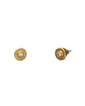 Gurhan - 24K Yellow Gold Droplet Diamond Stud Earrings