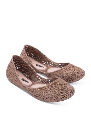 Melissa Women's Camp Flow Slip On Flats In Gold