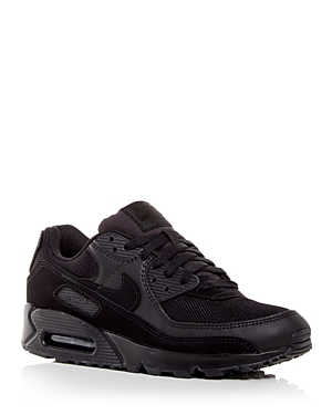 Nike Men's Air Max 90 Low Top Sneakers In Black/black