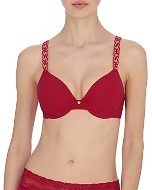 Natori Pure Luxe Full Fit Contour Bra In Chili/glow