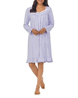 Eileen West Short Shirred Cotton Jersey Nightgown
