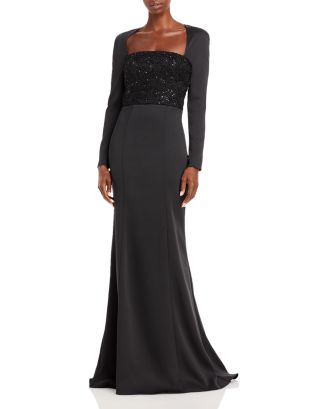 Amsale Sequined Bodice Gown | Bloomingdale's