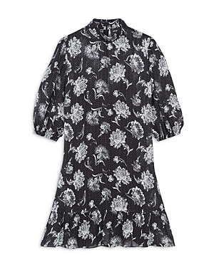 The Kooples Dandy Jacquard Dress In Black